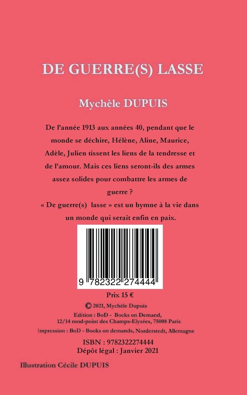 Rückseitencover De guerre(s) lasse