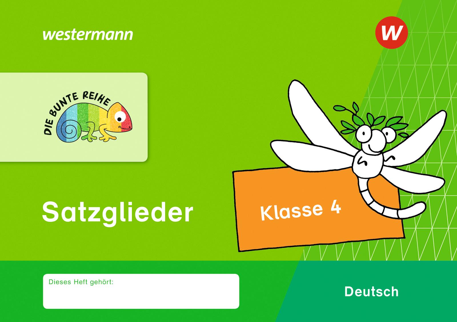 Vorderes Coverbild DIE BUNTE REIHE - Deutsch. Satzglieder Klasse 4