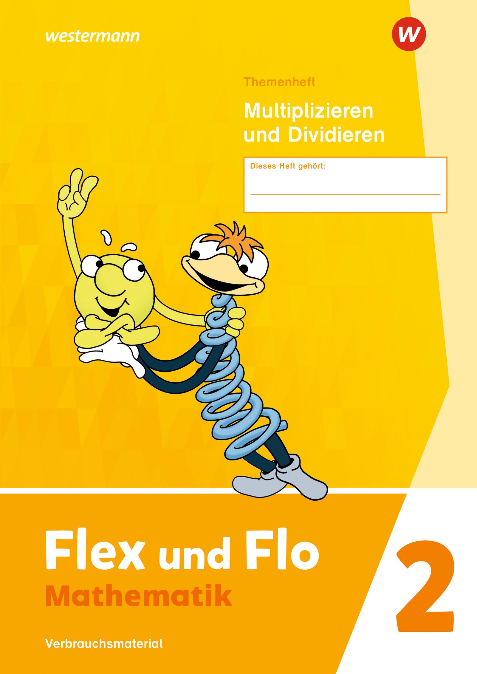 Vorderes Coverbild Flex und Flo 2. Themenheft Multiplizieren und Dividieren: Verbrauchsmaterial