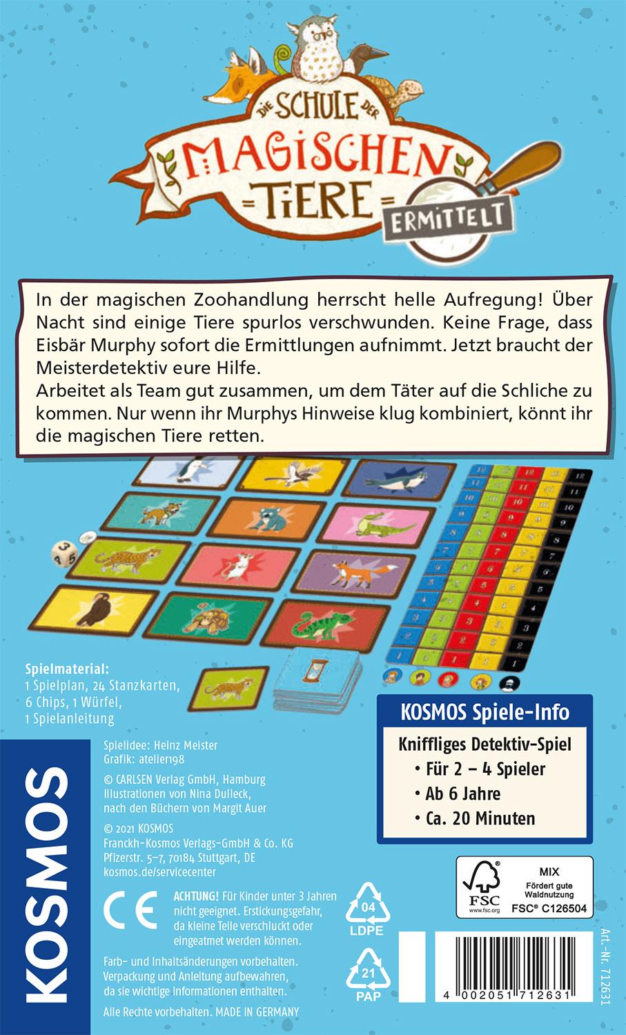 Rückseitencover Die Schule der magischen Tiere ermittelt - Klarer Fall, Murphy!