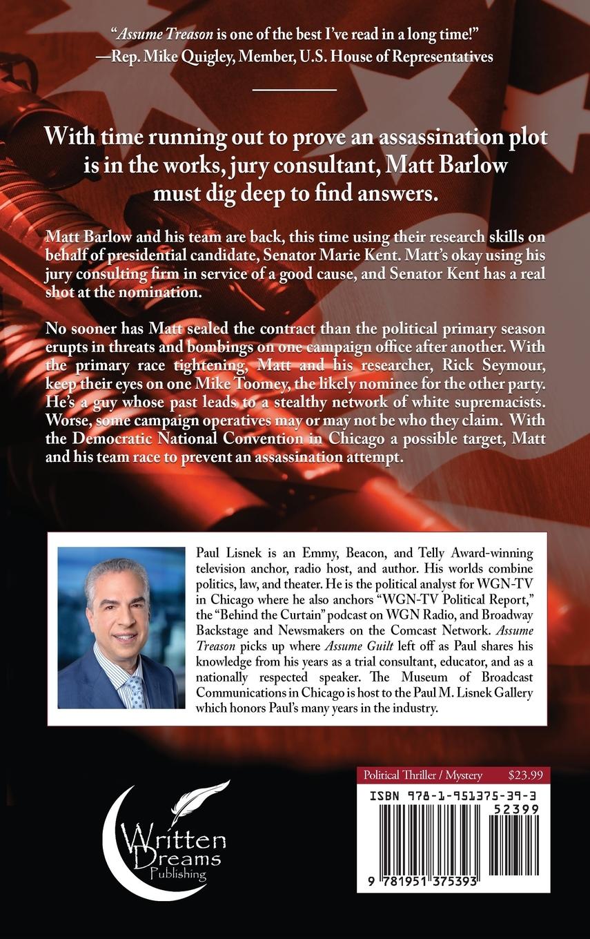 Rückseitencover Assume Treason