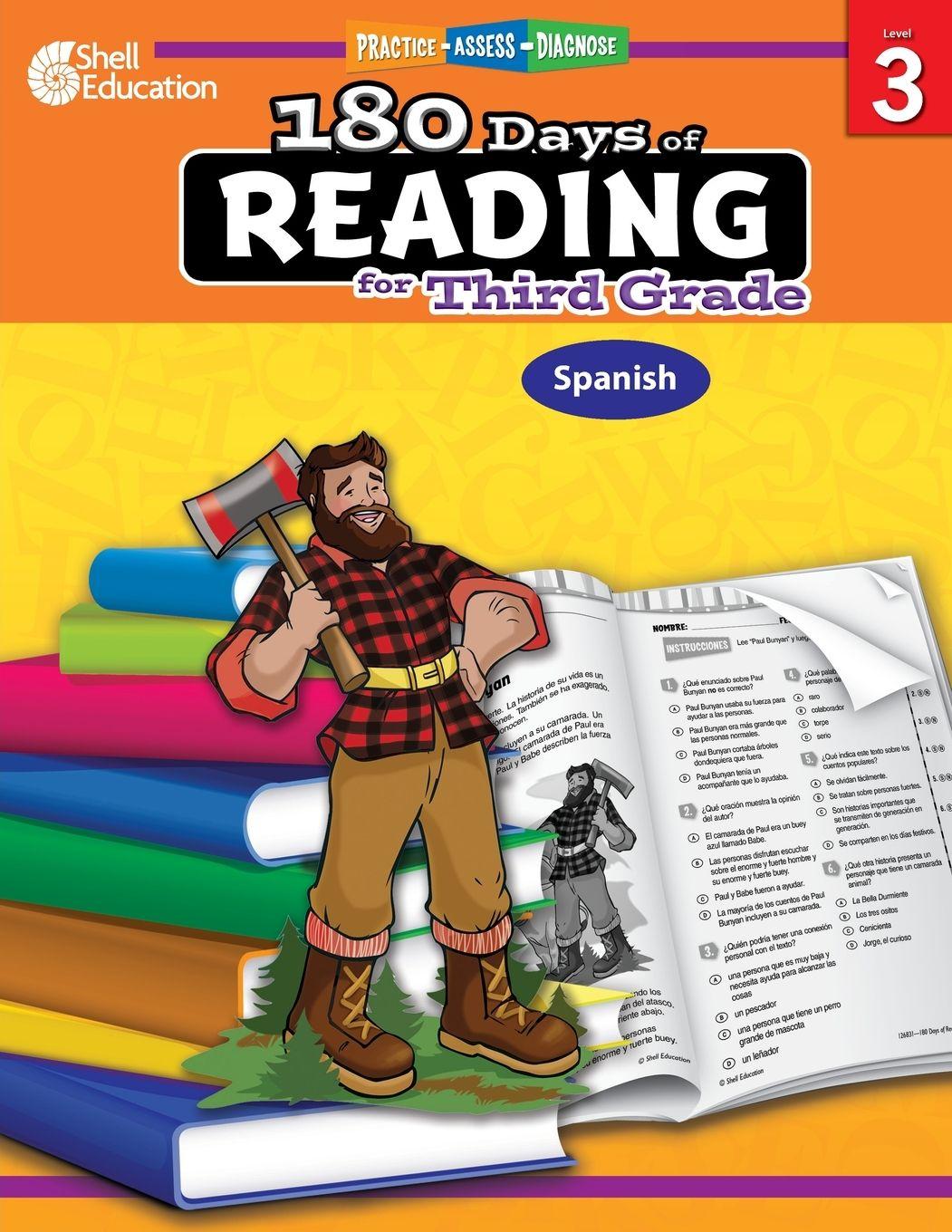 Vorderes Coverbild 180 Days of Reading for Third Grade (Spanish)