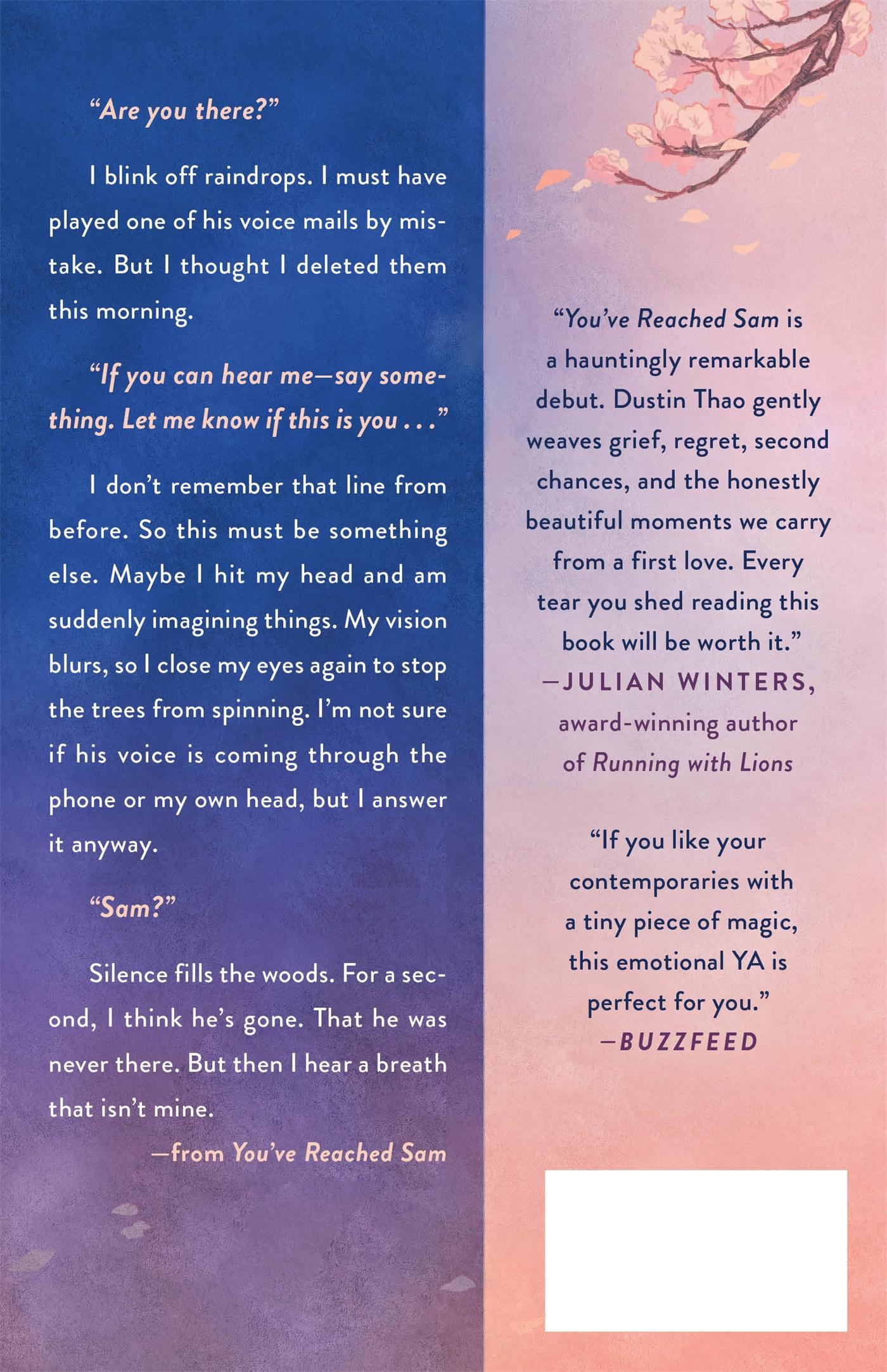 Rückseitencover You've Reached Sam