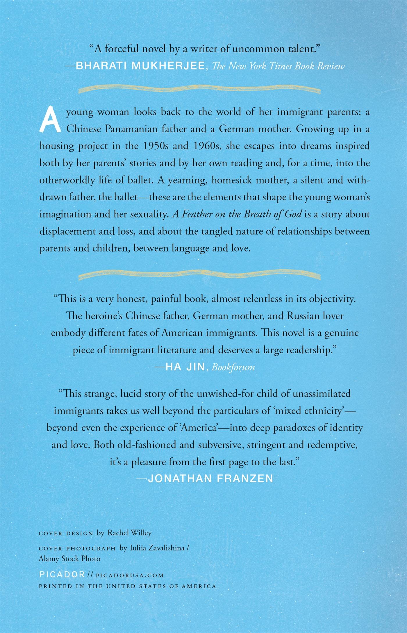 Rückseitencover A Feather on the Breath of God