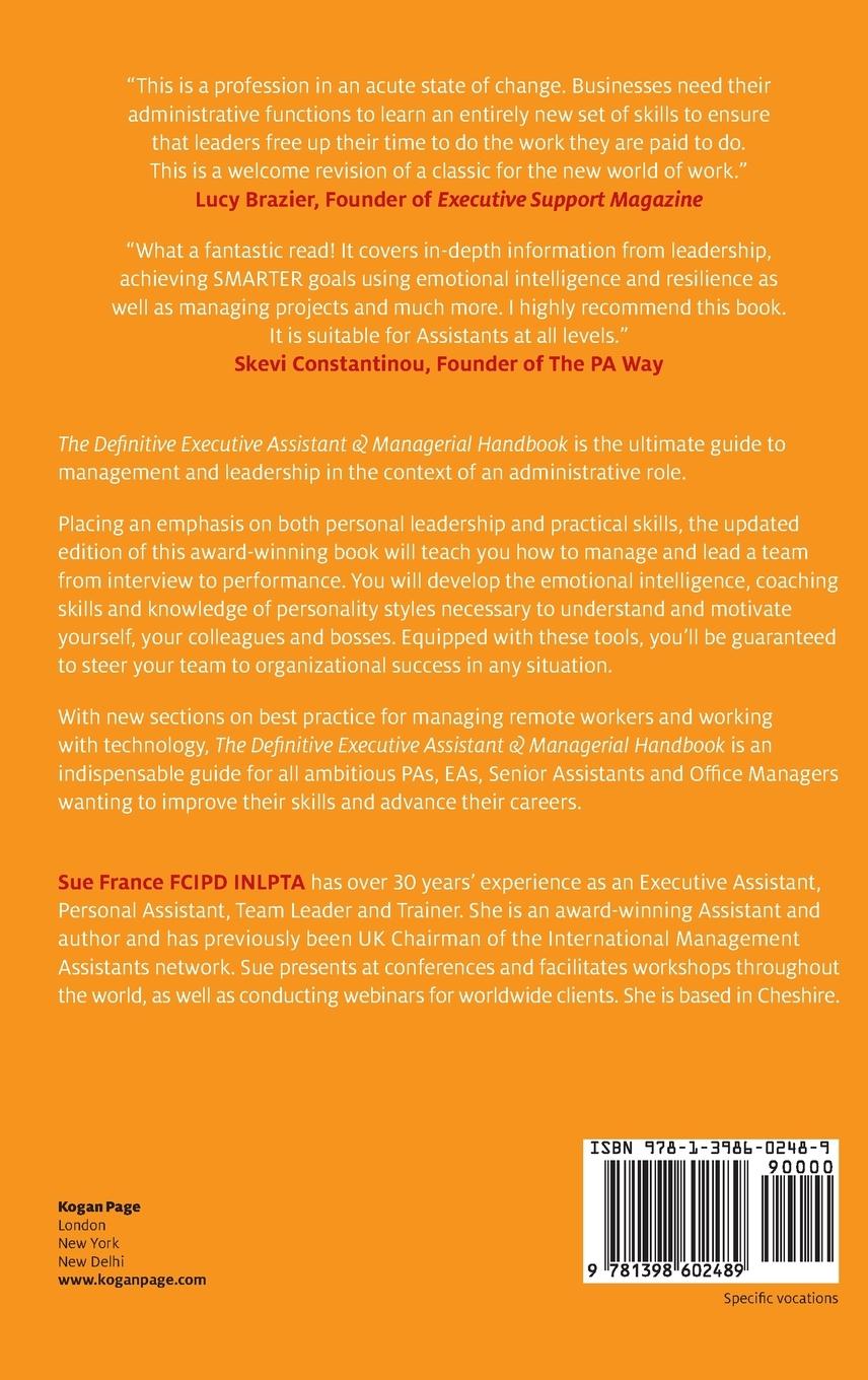 Rückseitencover Definitive Executive Assistant & Managerial Handbook