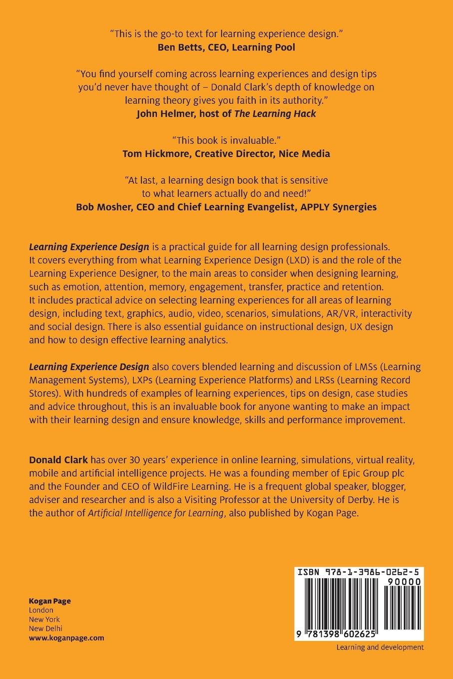 Rückseitencover Learning Experience Design