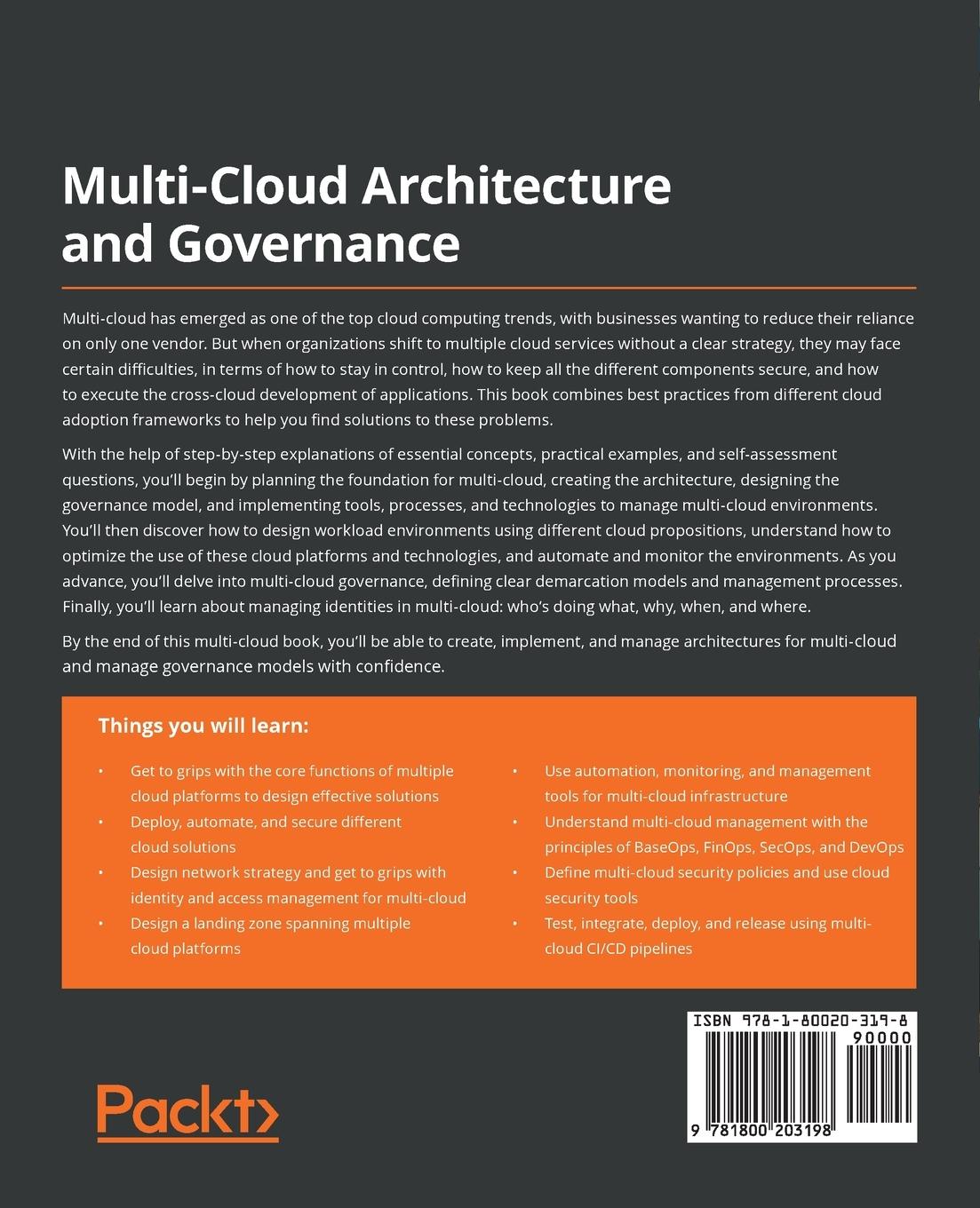Rückseitencover Multi-Cloud Architecture and Governance