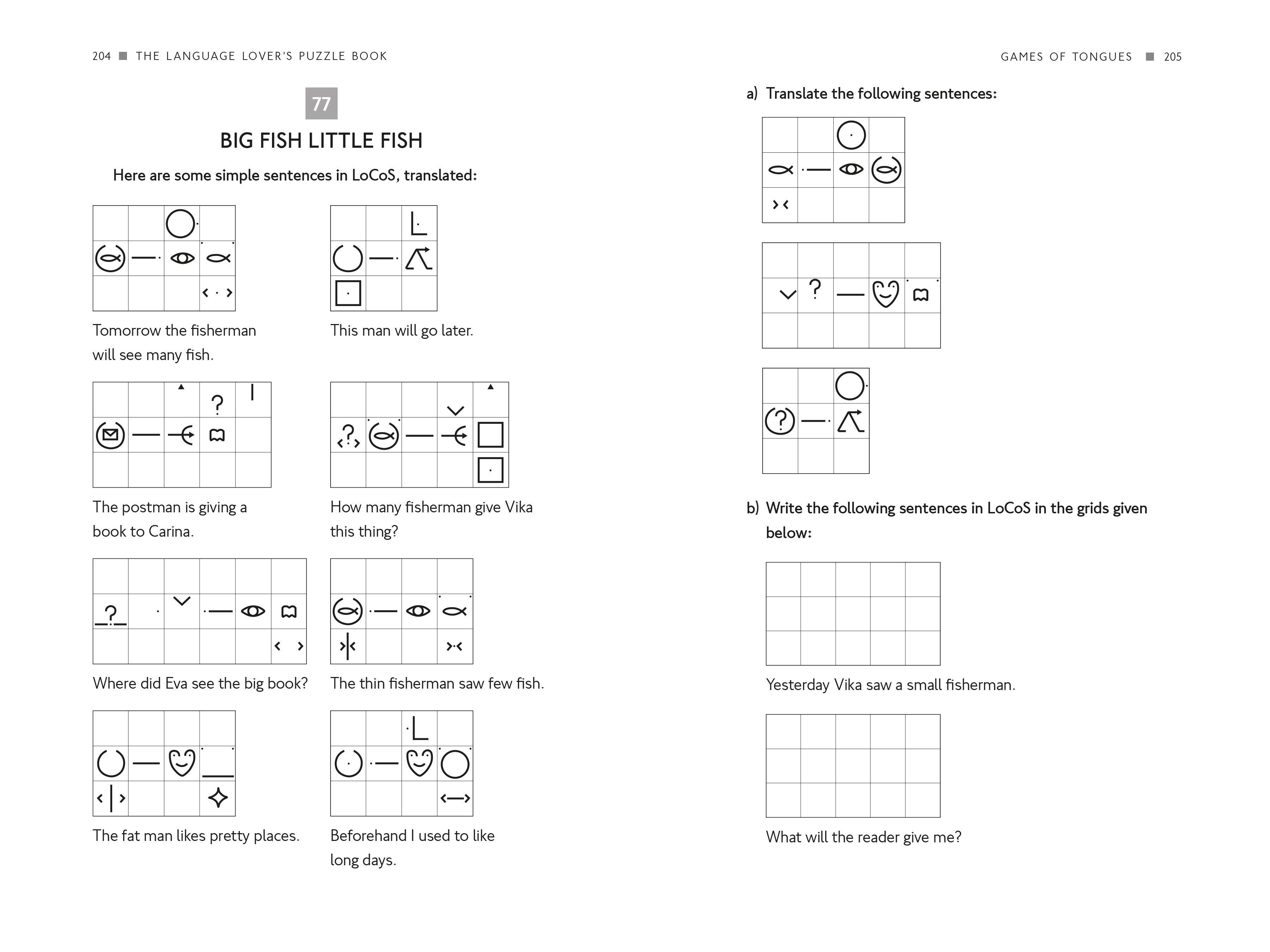 Beispielinhalt (Bild) The Language Lover's Puzzle Book