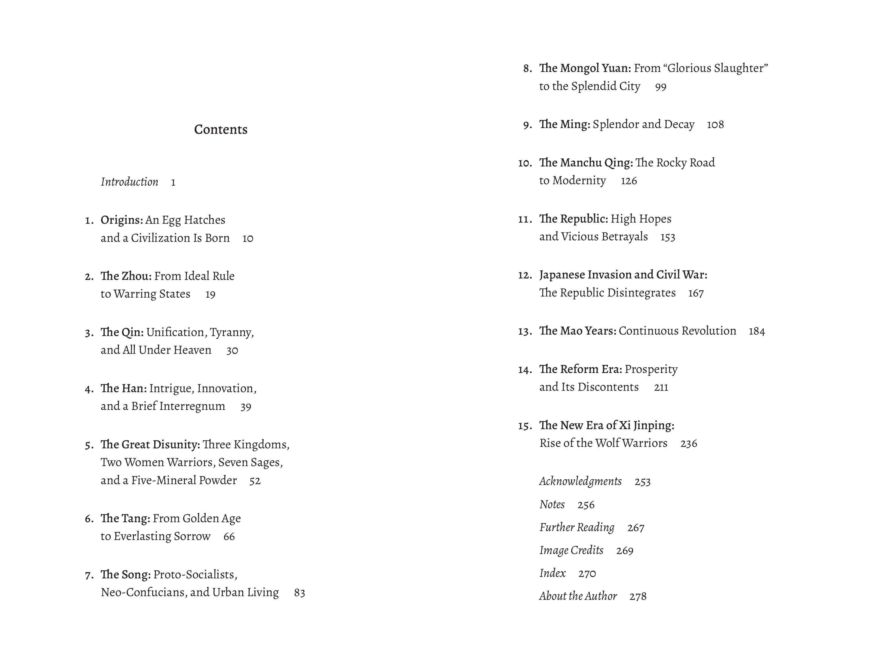 Beispielinhalt (Bild) The Shortest History of China