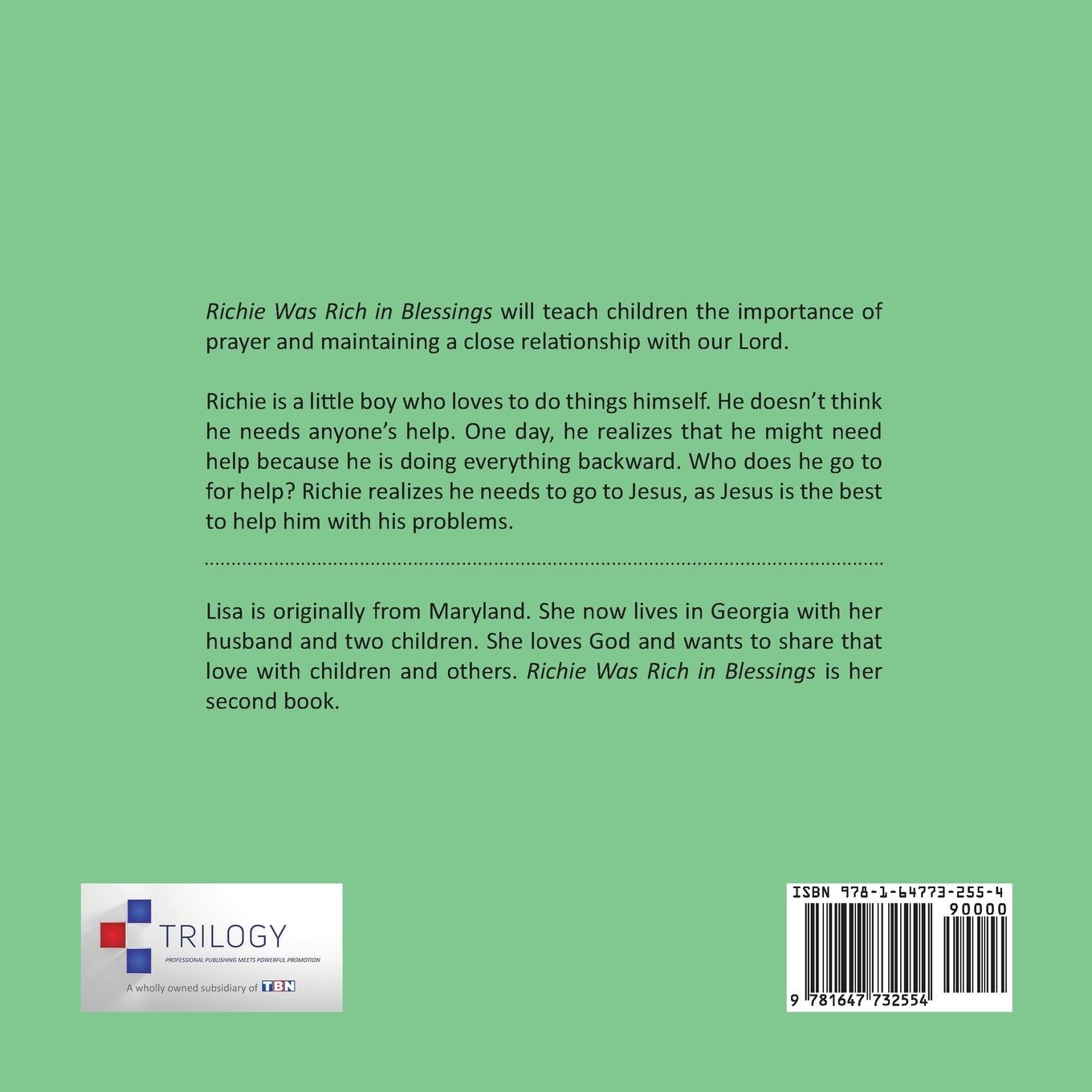 Rückseitencover Richie Was Rich in Blessings