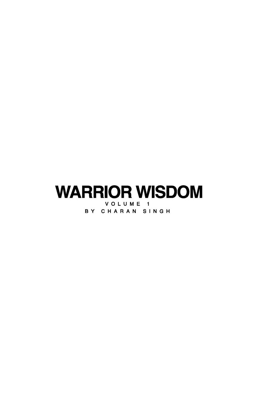 Vorderes Coverbild Warrior Wisdom Vol 1
