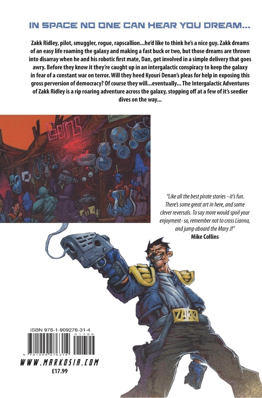 Rückseitencover The Intergalactic Adventures of Zakk Ridley