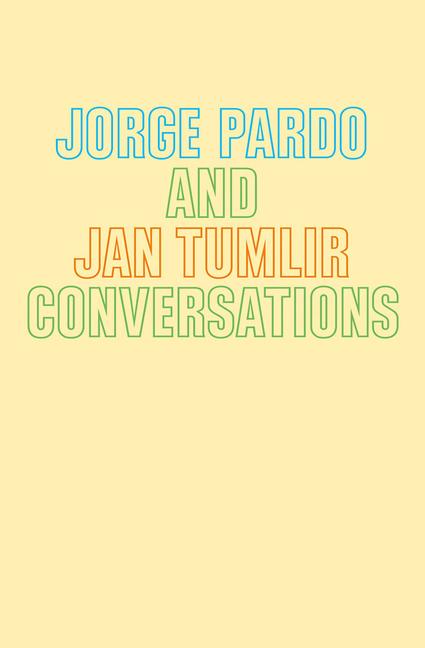 Vorderes Coverbild Jorge Pardo & Jan Tumlir: Conversations