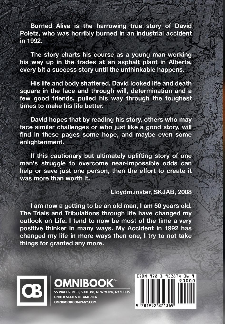 Rückseitencover Burned Alive