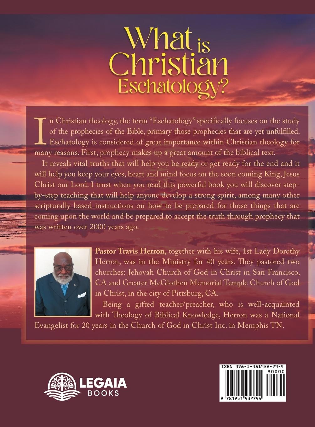 Rückseitencover What Is Christian Eschatology?