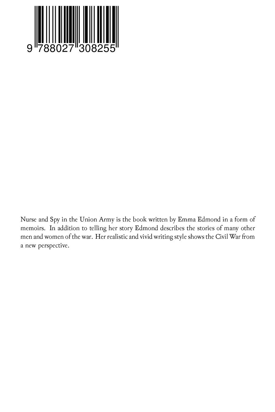 Rückseitencover Nurse and Spy in the Union Army