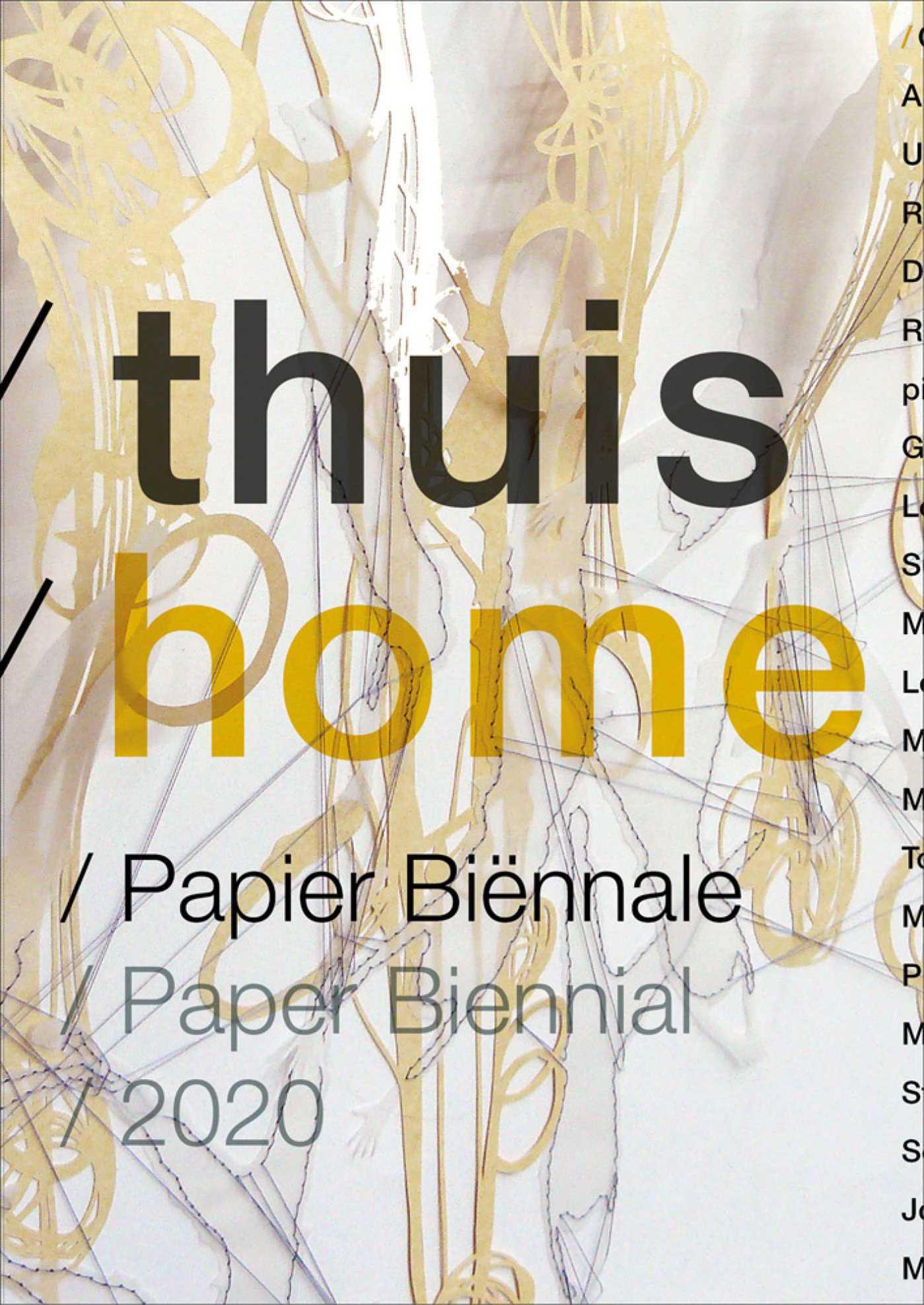 Vorderes Coverbild Thuis/Home. Paper Biennial 2020