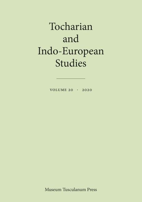 Vorderes Coverbild Tocharian and Indo-European Studies 20