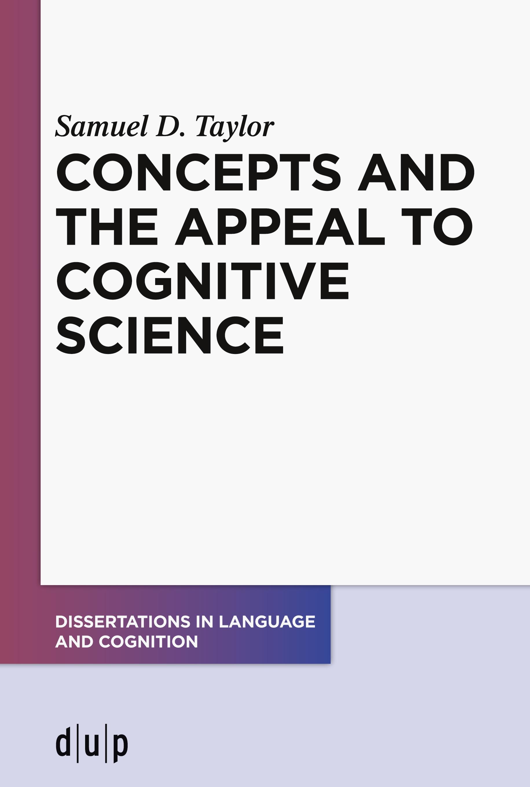 Vorderes Coverbild Concepts and the Appeal to Cognitive Science