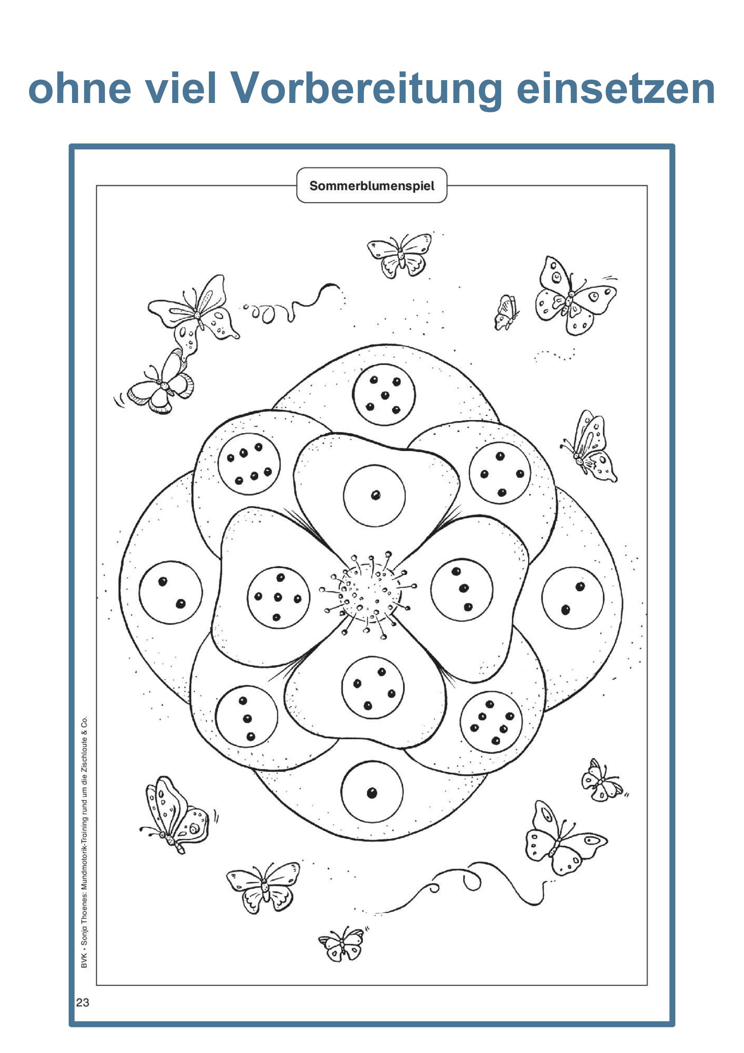 Beispielinhalt (Bild) Mundmotorik-Training rund um die Zischlaute & Co. Materialsammlung. Puste- und Ansaugübungen