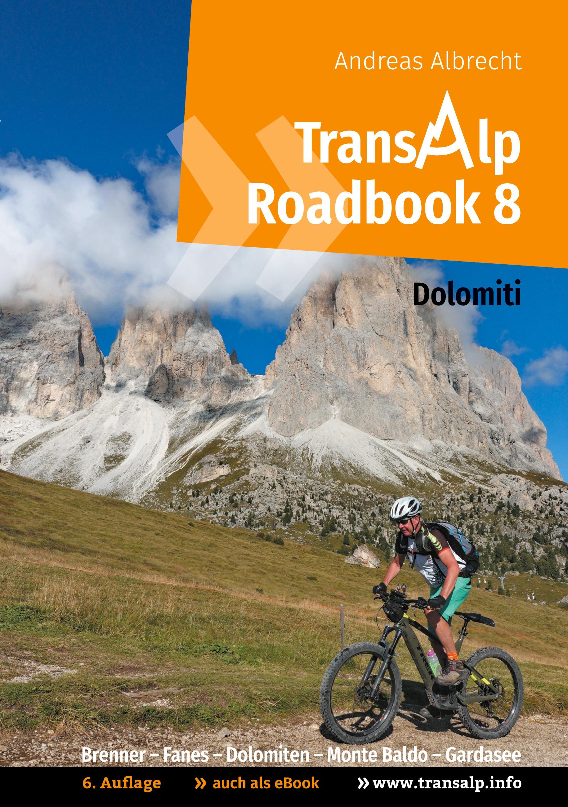 Vorderes Coverbild Transalp Roadbook 8: Transalp Dolomiti