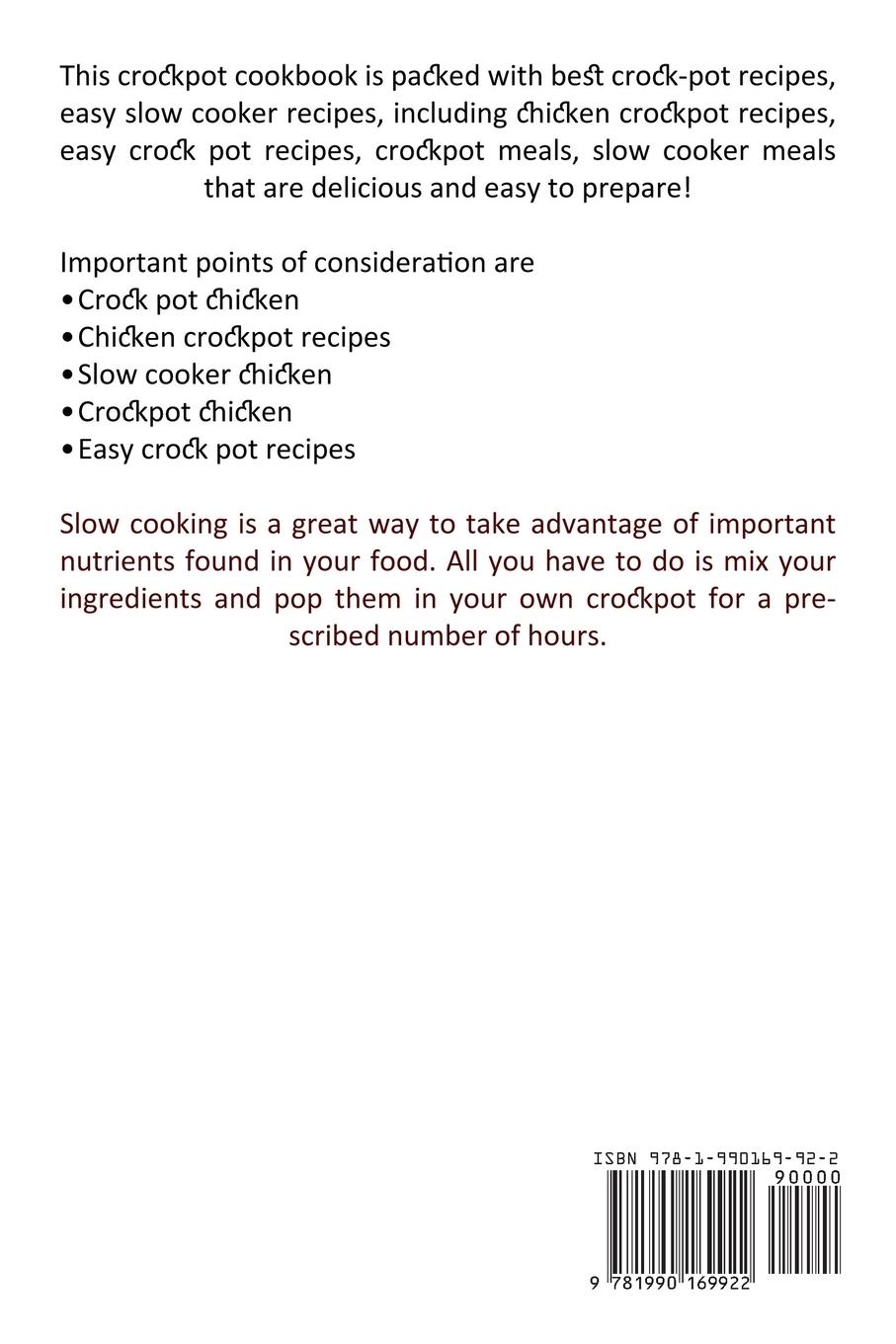 Rückseitencover Crockpot Recipes Book