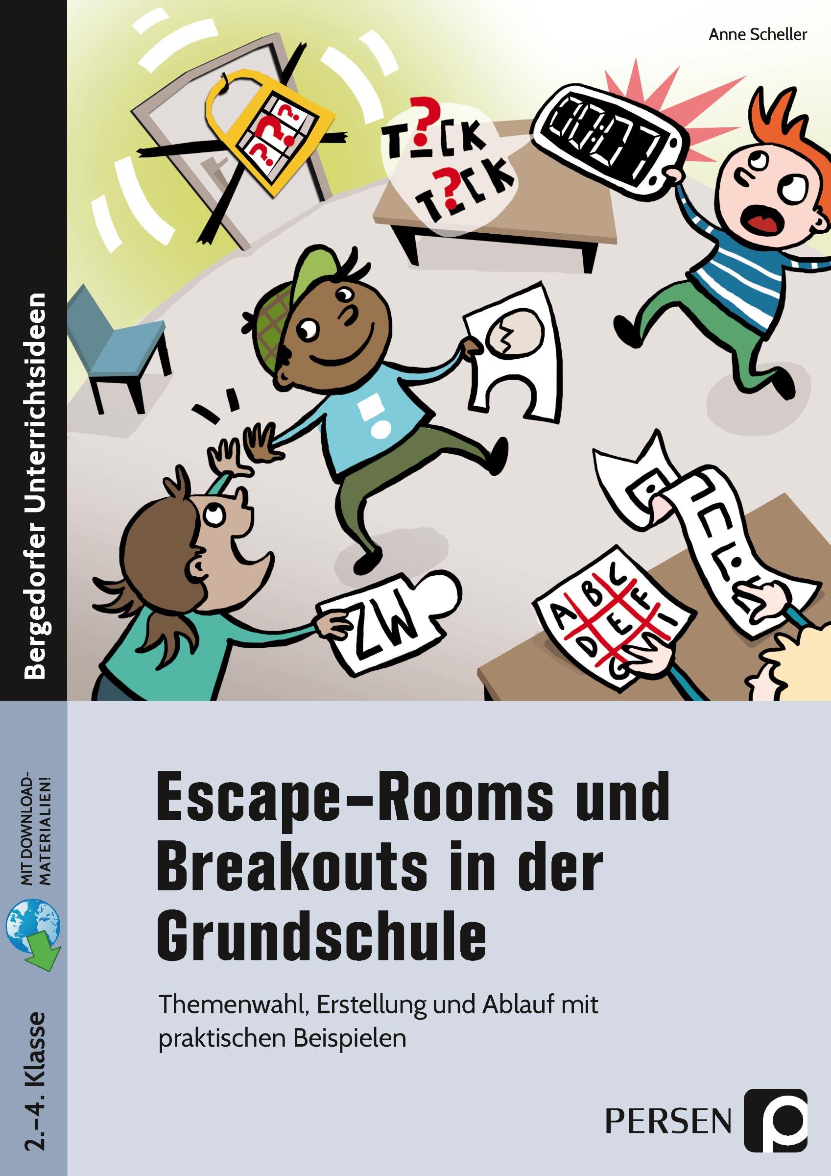 Vorderes Coverbild Escape-Rooms und Breakouts in der Grundschule
