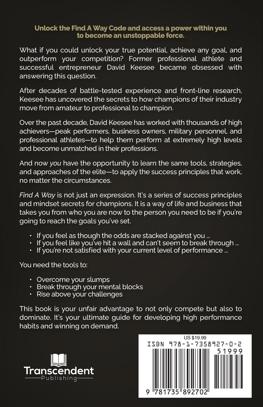 Rückseitencover Find A Way