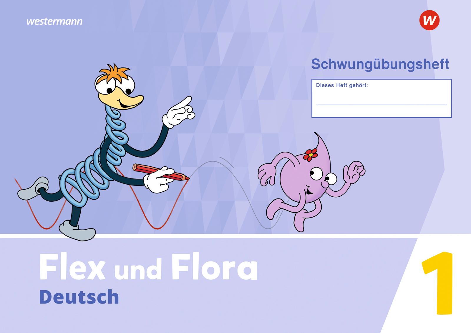 Vorderes Coverbild Flex und Flora. Schwungübungsheft