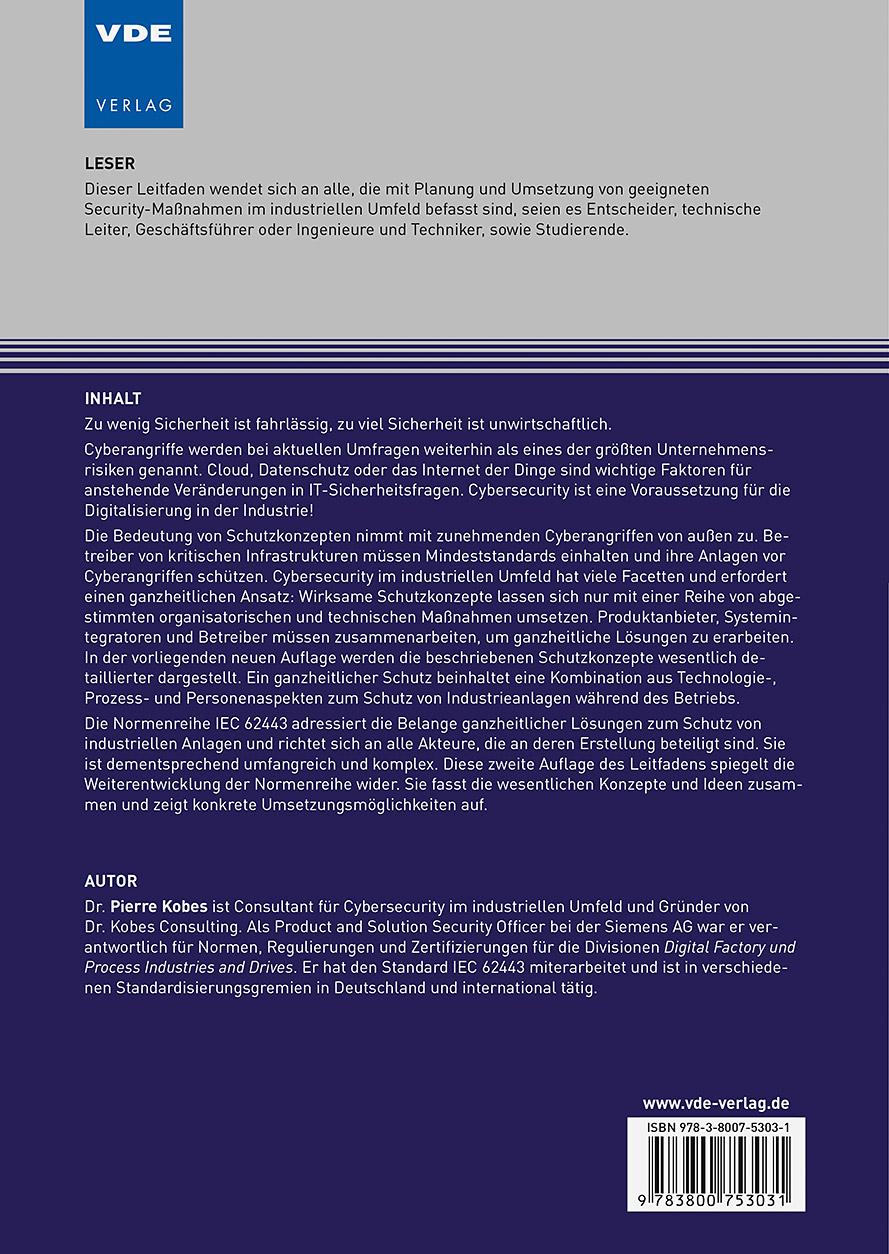 Rückseitencover Leitfaden Industrial Security