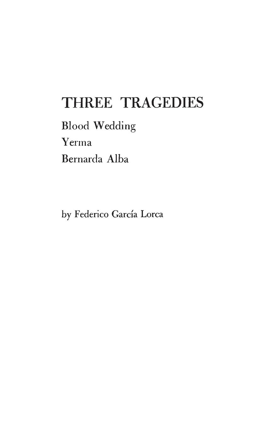 Vorderes Coverbild Three Tragedies