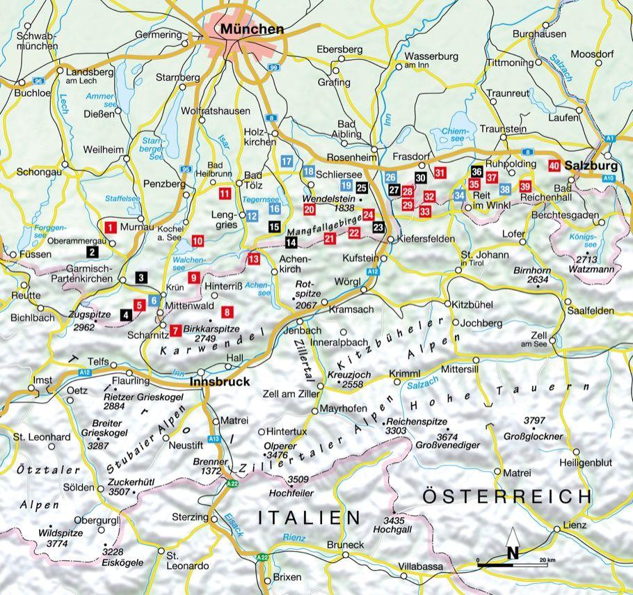 Beispielinhalt (Bild) Hütten und Almen mit dem Mountainbike Bayerische Hausberge