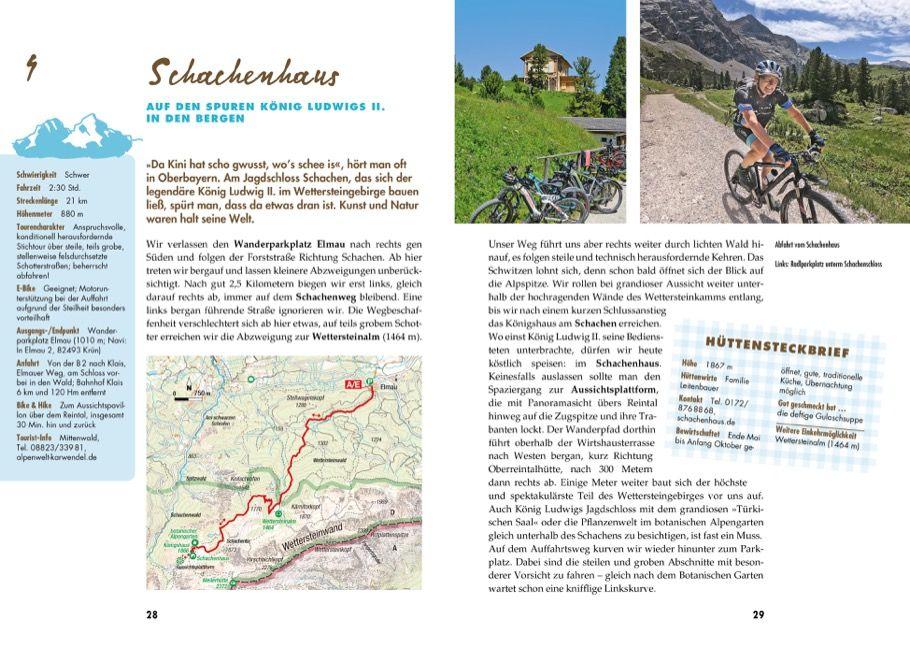 Beispielinhalt (Bild) Hütten und Almen mit dem Mountainbike Bayerische Hausberge