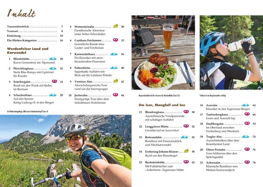 Beispielinhalt (Bild) Hütten und Almen mit dem Mountainbike Bayerische Hausberge