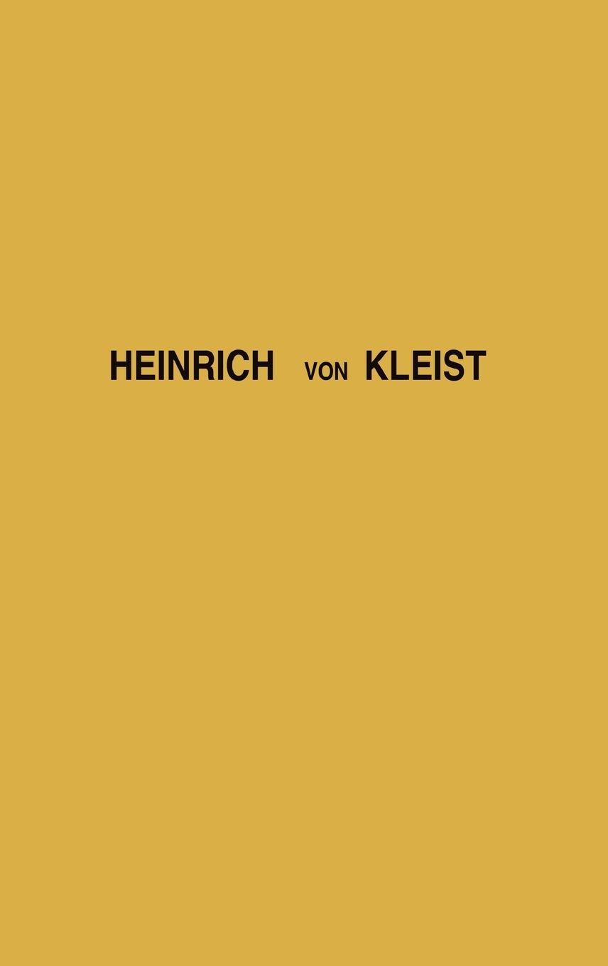 Vorderes Coverbild Heinrich Von Kleist