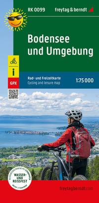 Vorderes Coverbild Bodensee und Umgebung, Rad- und Freizeitkarte 1:75.000, freytag & berndt, RK 0099
