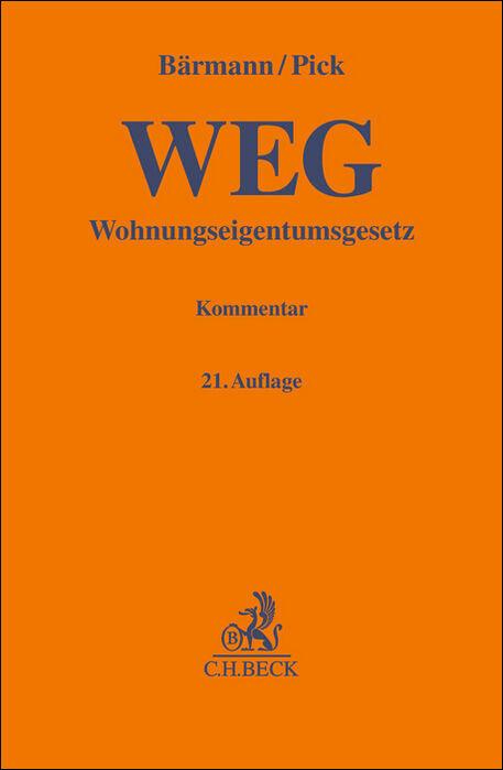 Vorderes Coverbild Wohnungseigentumsgesetz. WEG
