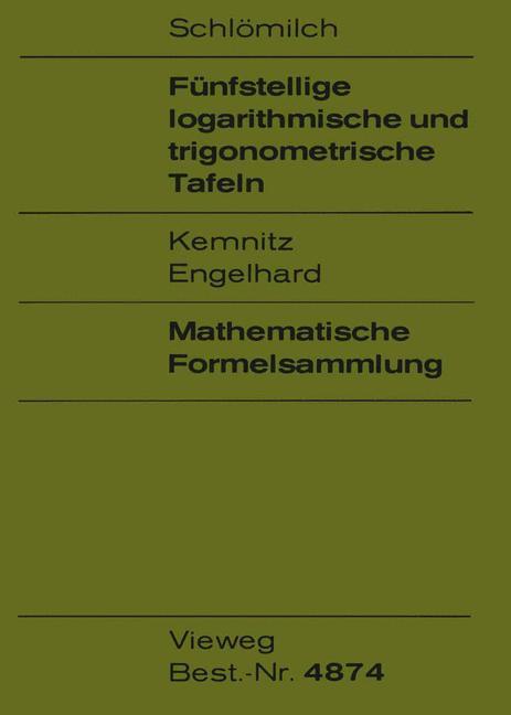 Vorderes Coverbild Fünfstellige logarithmische und trigonometrische Tafeln