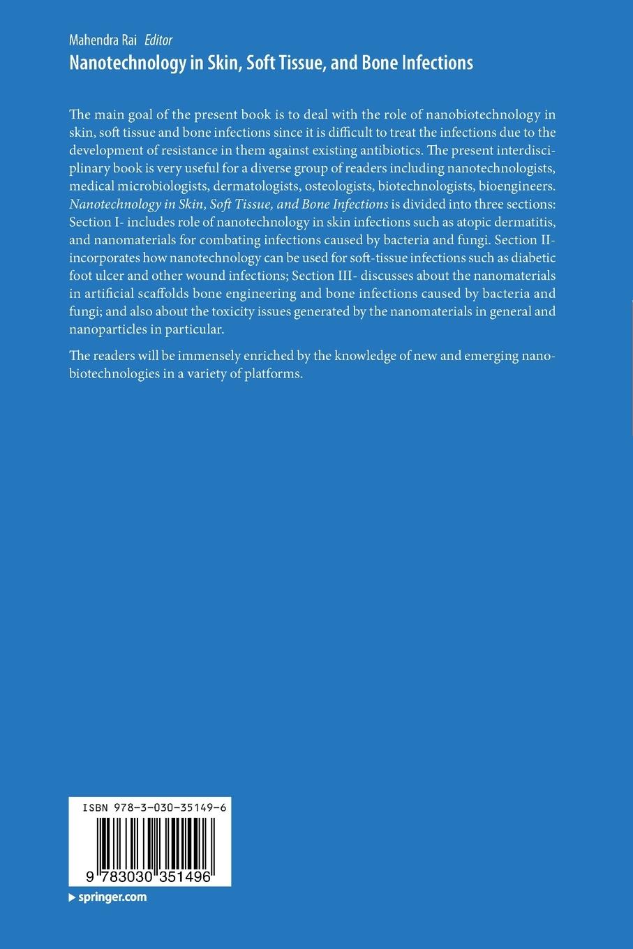 Rückseitencover Nanotechnology in Skin, Soft Tissue, and Bone Infections