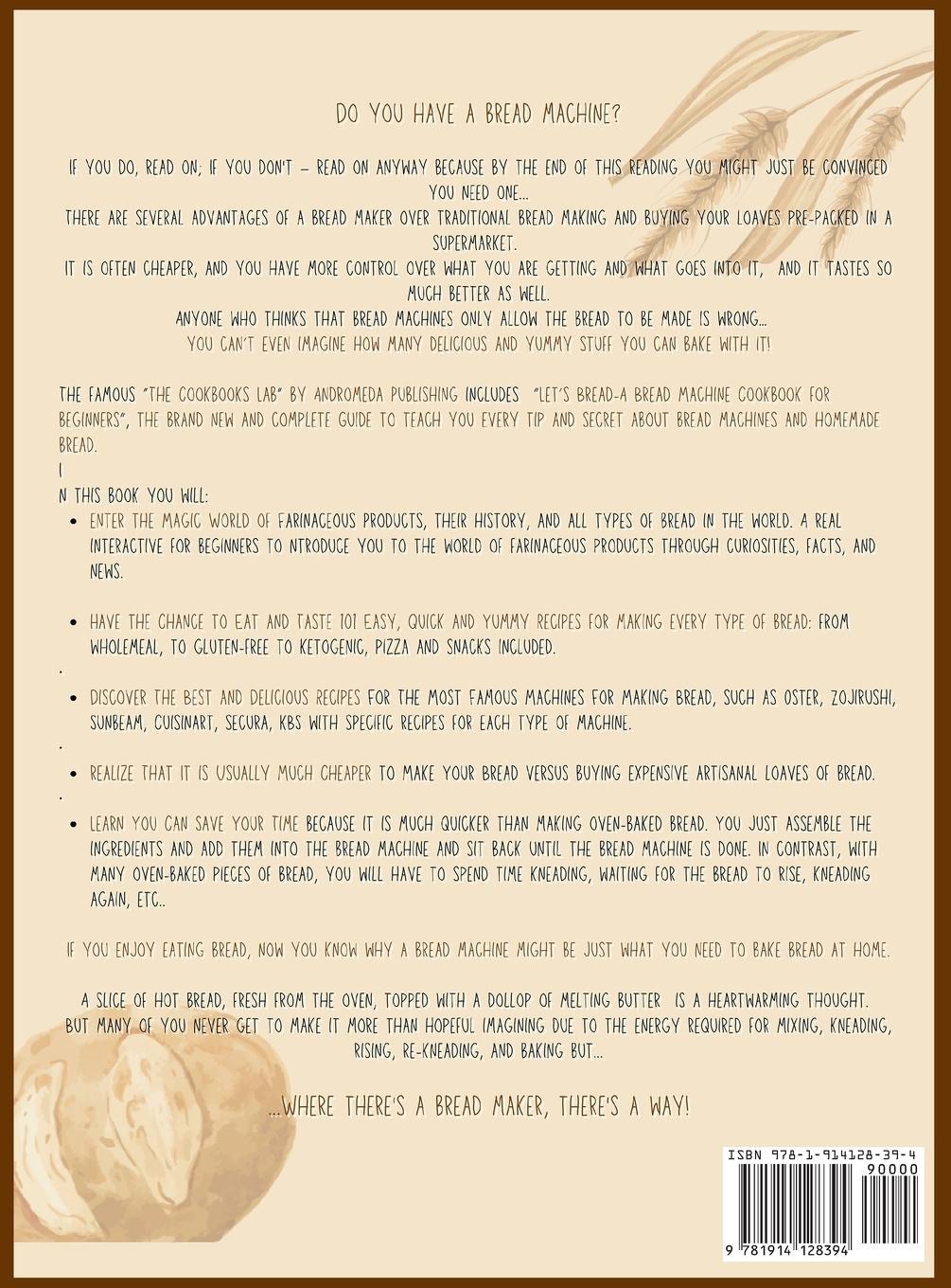 Rückseitencover Let's Bread!-The Bread Machine Cookbook for Beginners