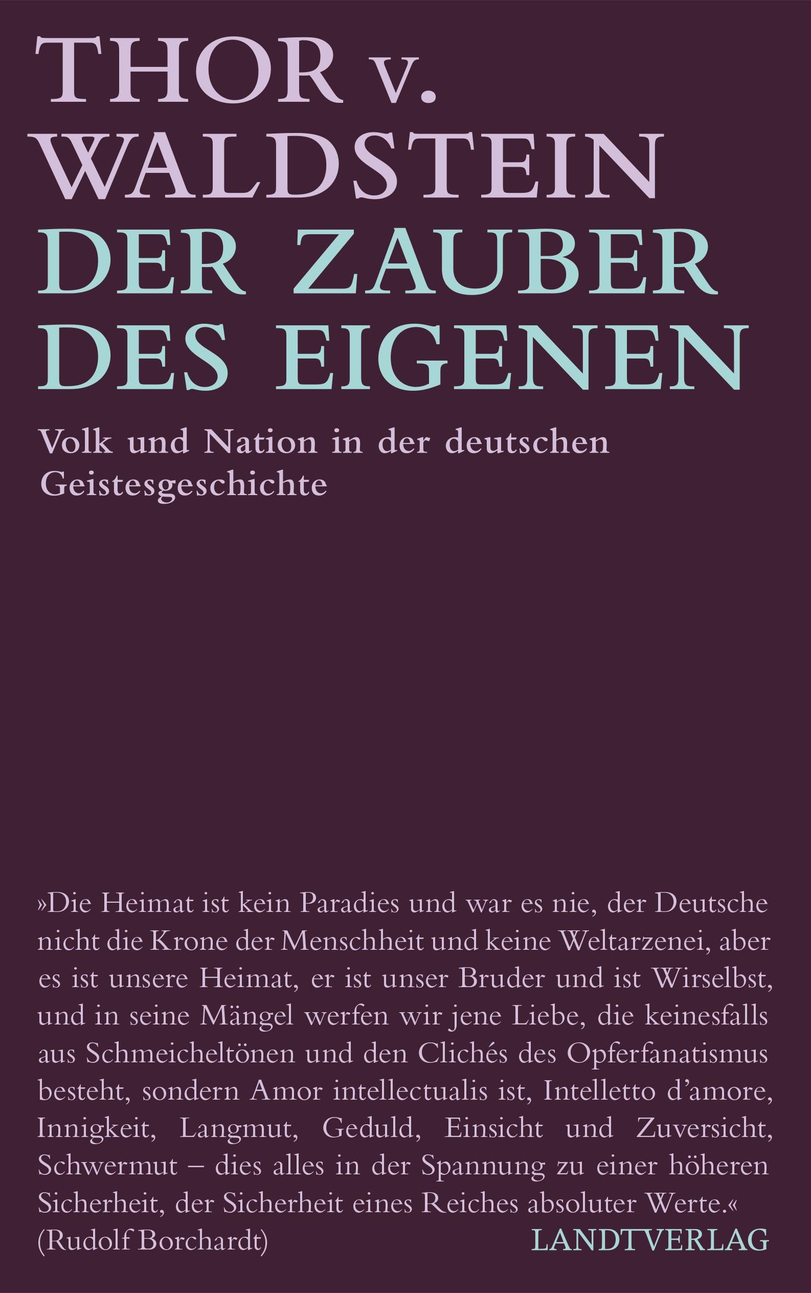 Vorderes Coverbild Der Zauber des Eigenen