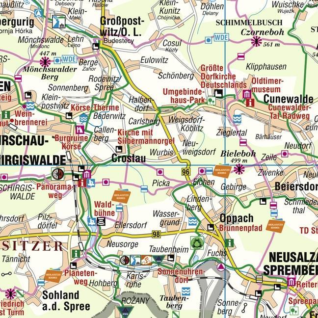 Beispielinhalt (Bild) Oberlausitz 1 : 120 000