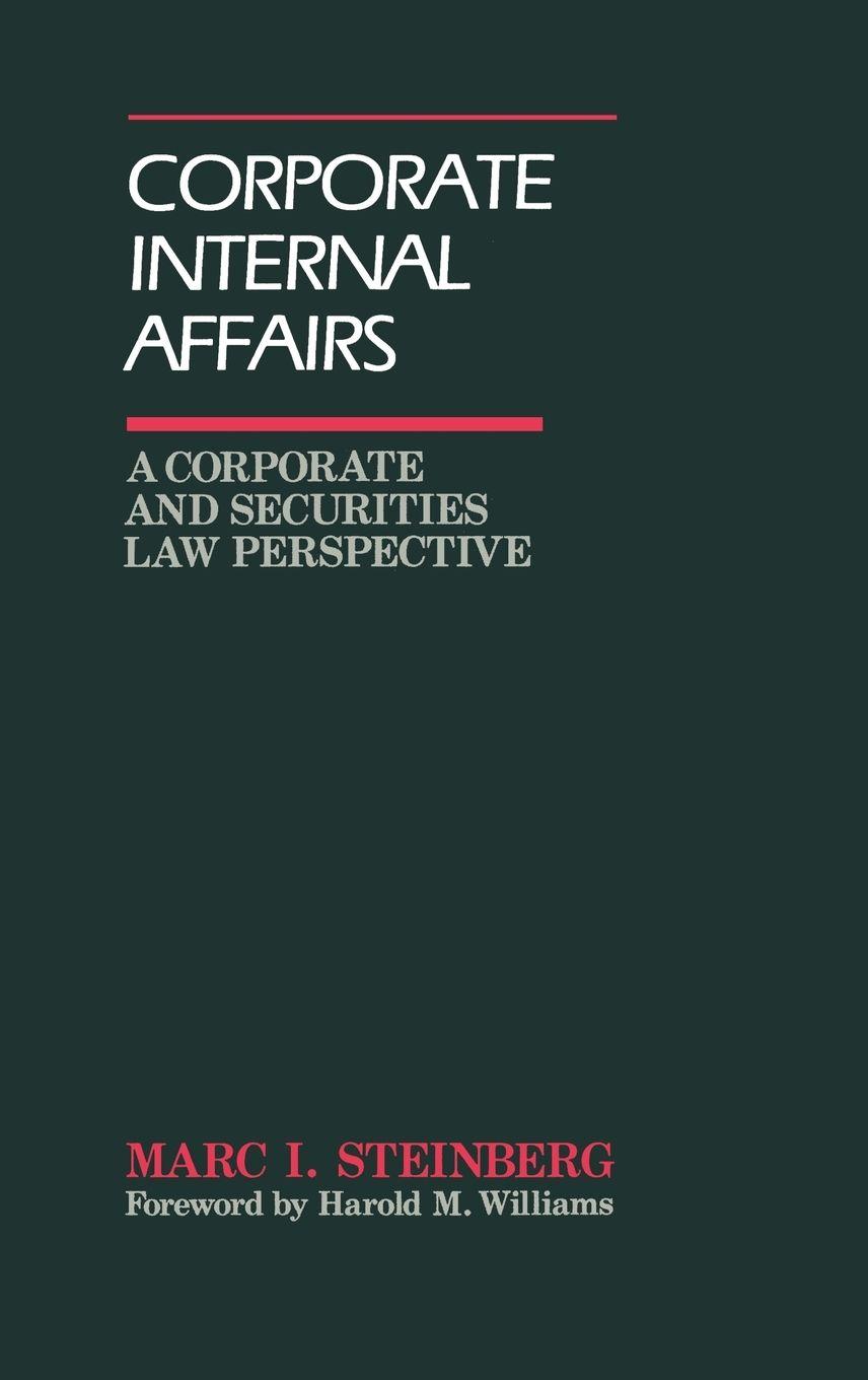 Vorderes Coverbild Corporate Internal Affairs