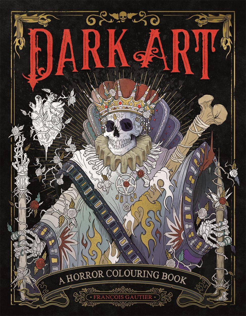 Vorderes Coverbild Dark Art: A Horror Colouring Book for Adults