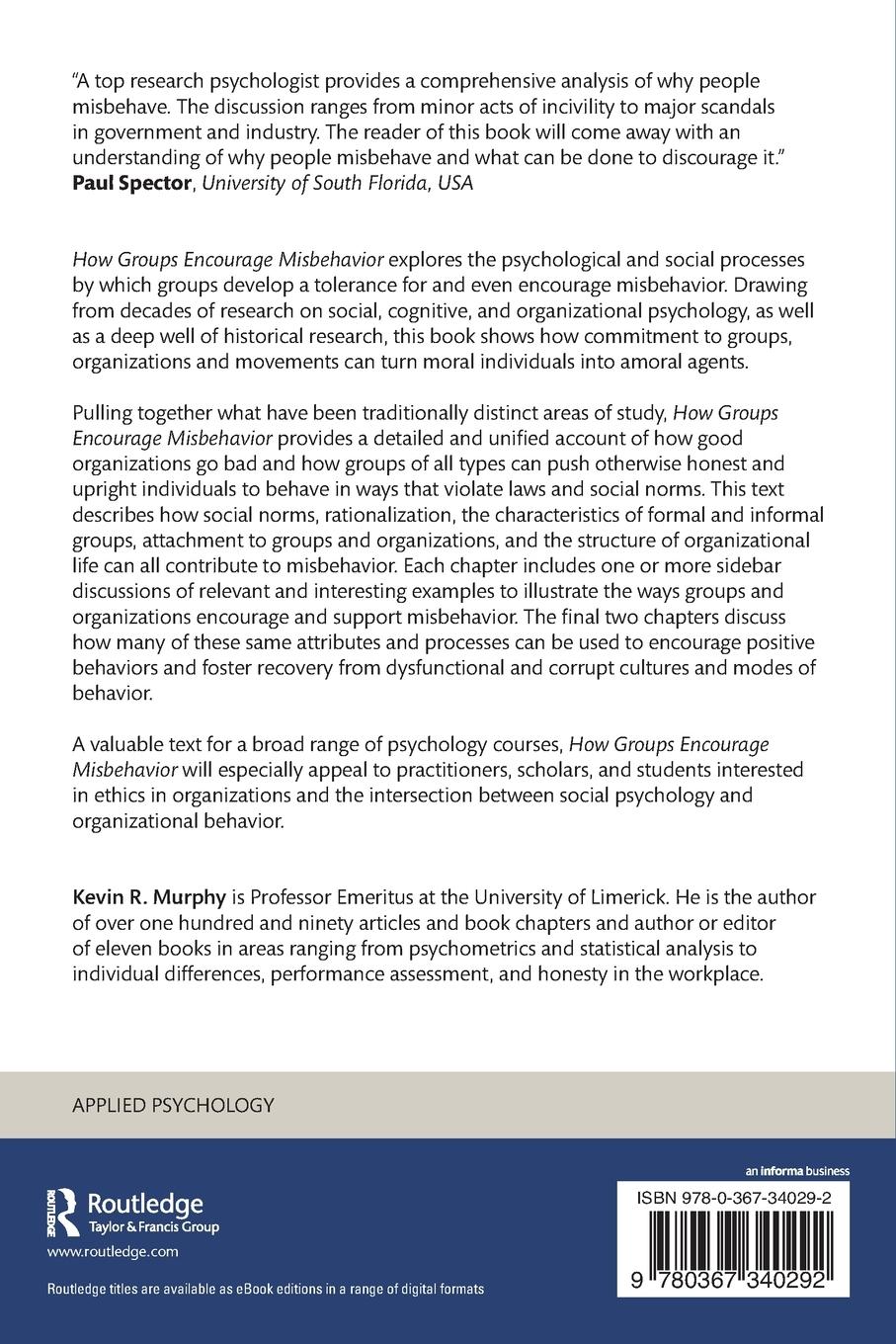 Rückseitencover How Groups Encourage Misbehavior