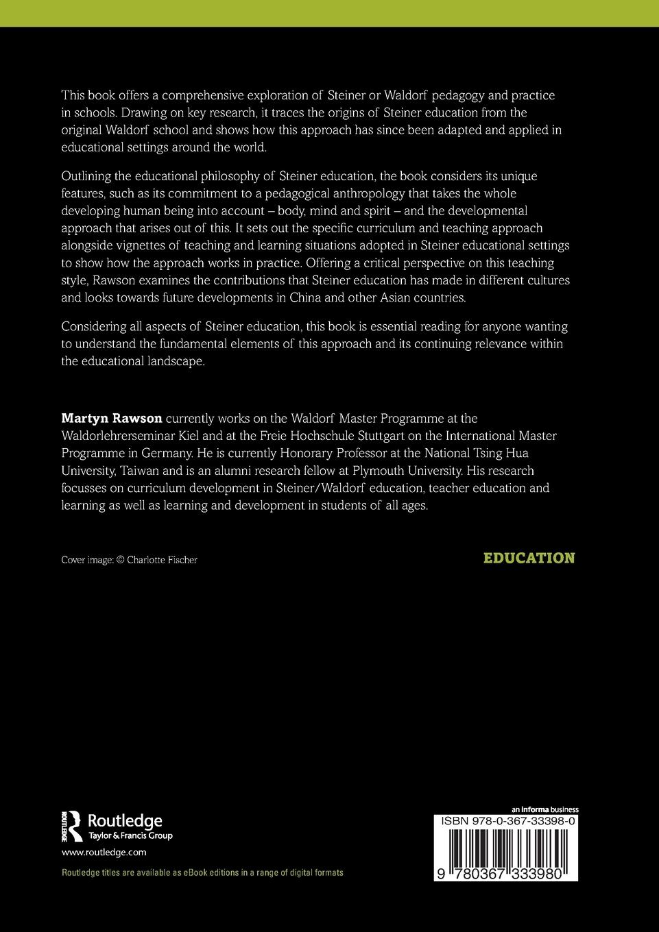 Rückseitencover Steiner Waldorf Pedagogy in Schools