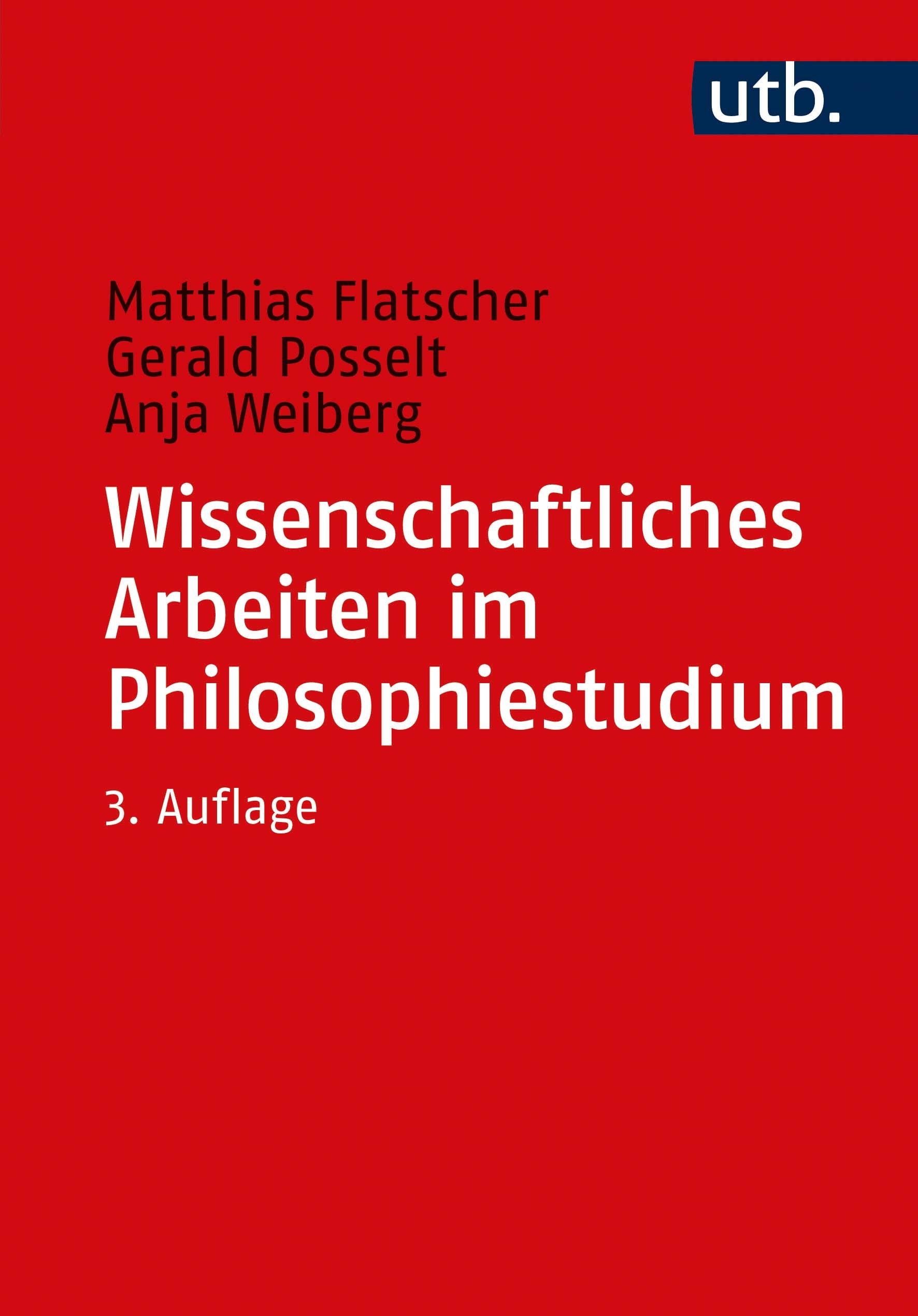 Vorderes Coverbild Wissenschaftliches Arbeiten im Philosophiestudium