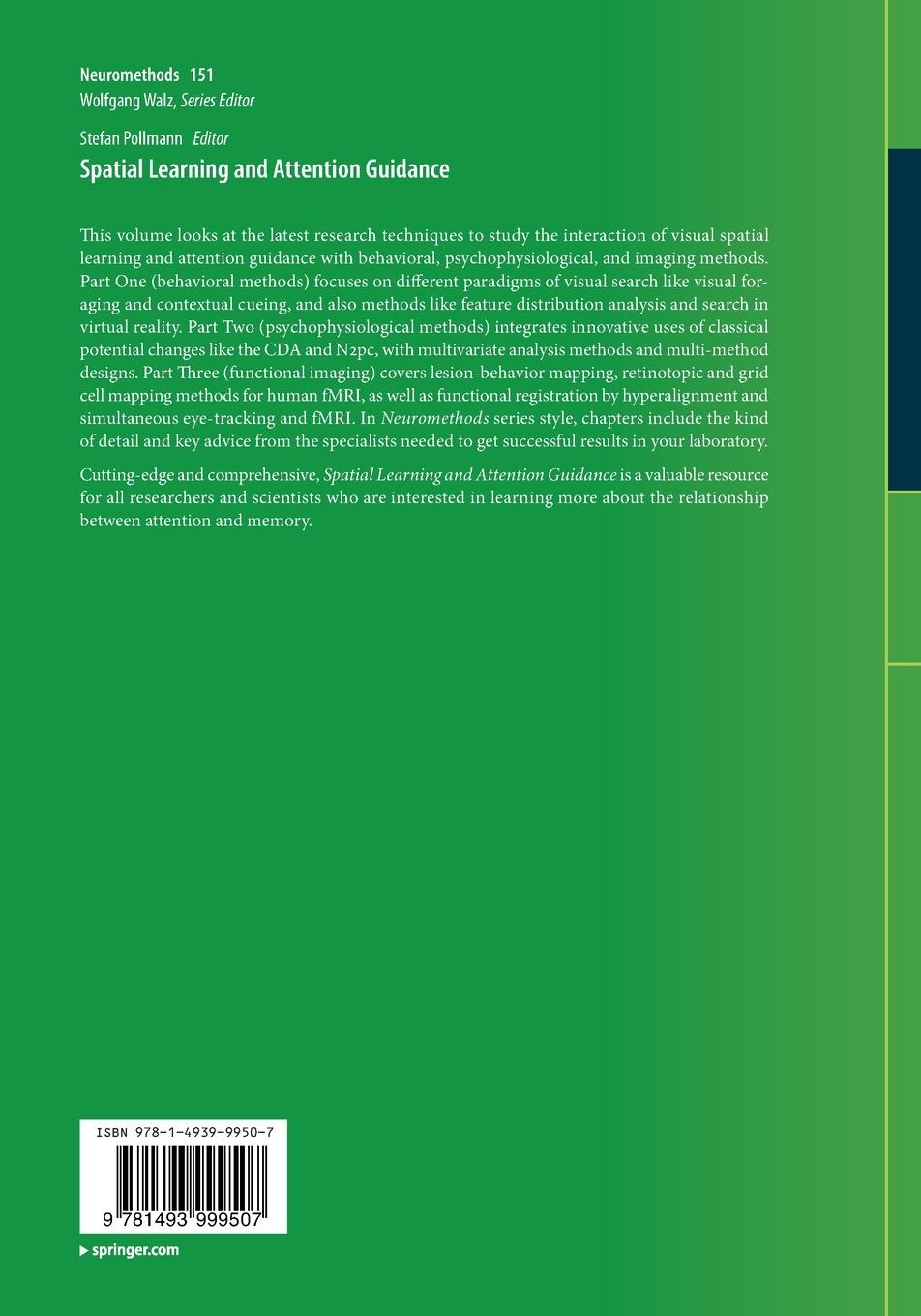 Rückseitencover Spatial Learning and Attention Guidance