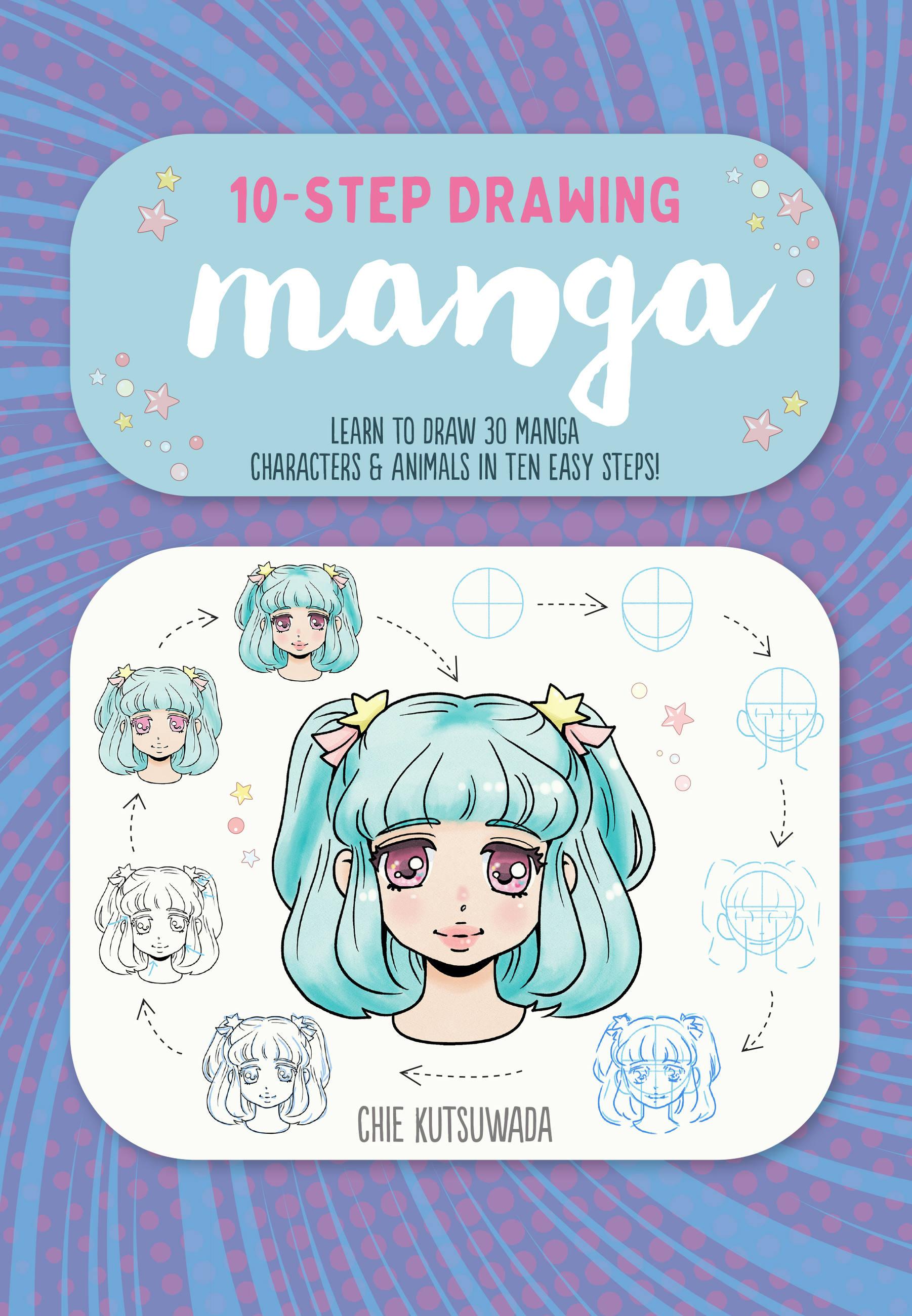 Vorderes Coverbild Ten-Step Drawing: Manga