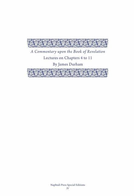 Vorderes Coverbild A Commentary Upon the Book of the Revelation